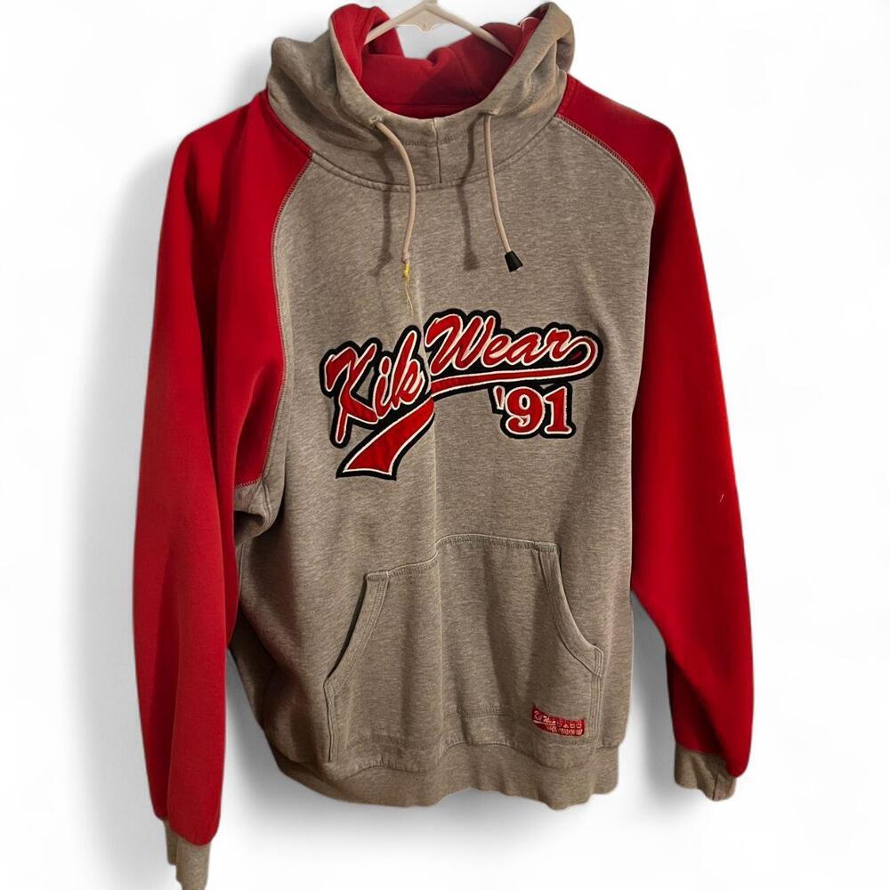 Vintage 90s Kik Wear Pullover Hoodie Extra Large Rare Ravewear - Size L - unisex